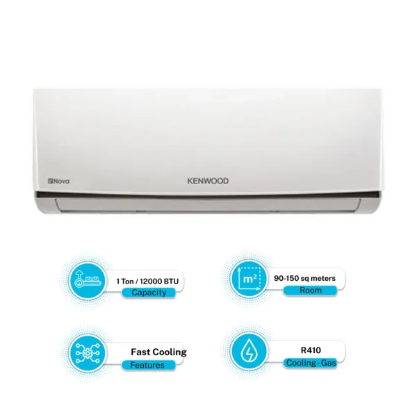 Kenwood 1.0 Ton Non-Inverter e-Nova Series KEN-1276S Cool Only Split Air Condition.